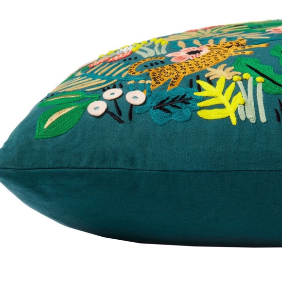 Rifle Paper Co. Jungle Embroidered Large Throw Pillow - Picture 2 of 12